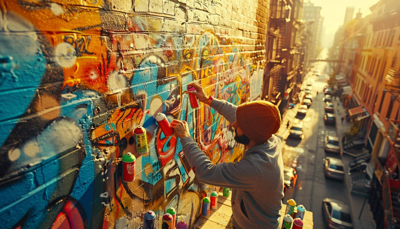 Photo - Les techniques et matériaux préférés des artistes de rue